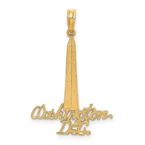 14k Yellow Gold Small Travel WASHINGTON D.C. Washington Monument Charm